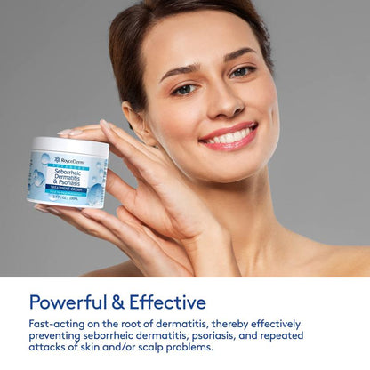 Roycederm Seborrheic Dermatitis & Psoriasis Treatment Cream - Herbal Extracts Formula for Comprehensive Care Comfort Natural